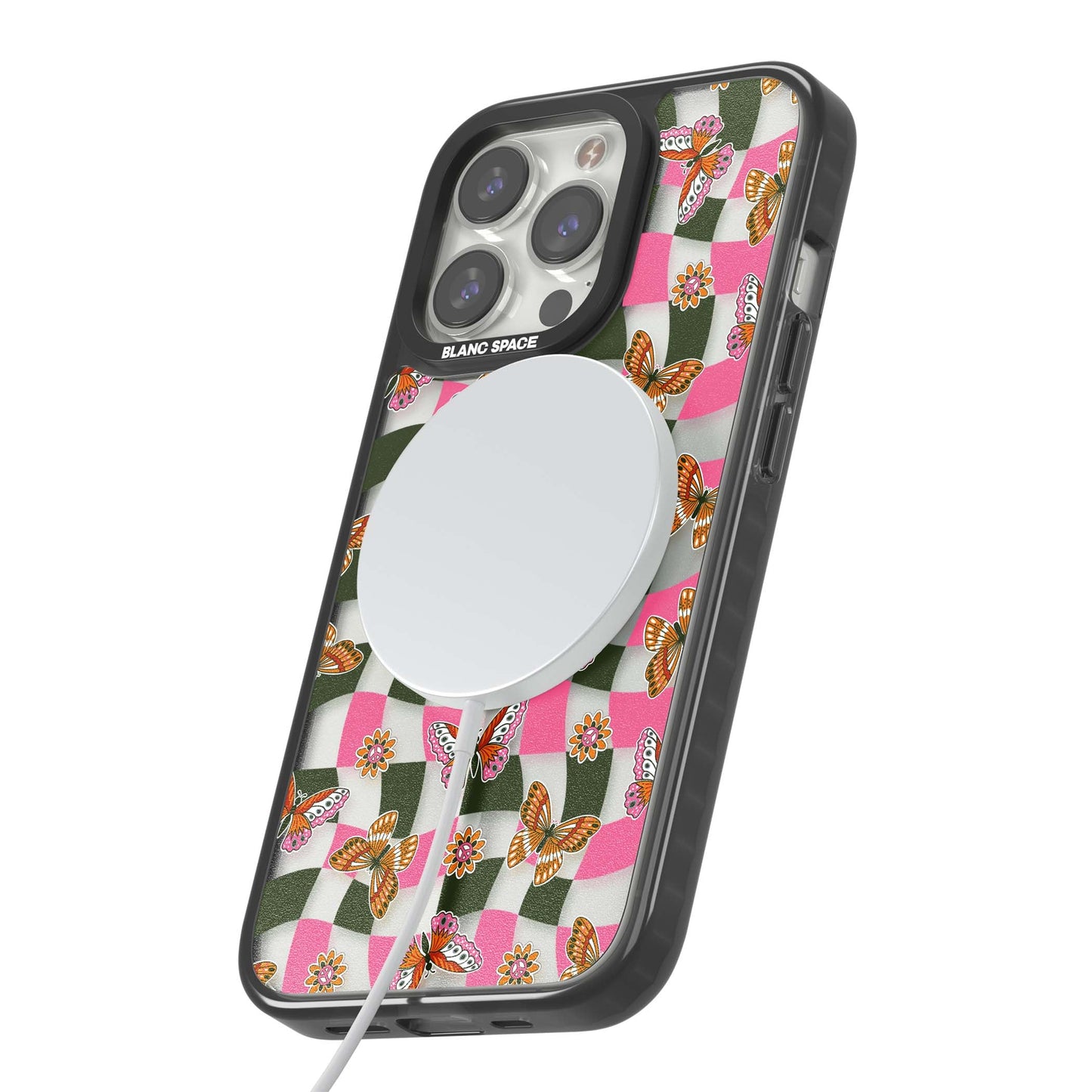 Wavy Butterfly Checked Pattern