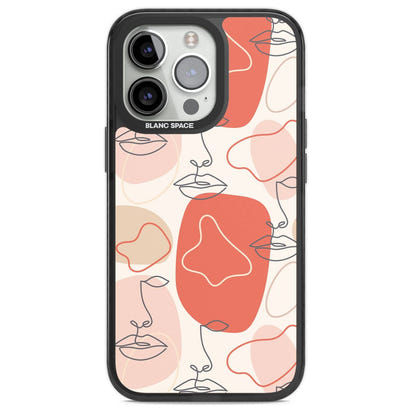 Abstract Face Line Art