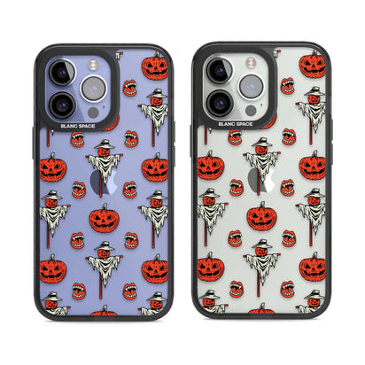 Retro Red Pumpkins & Scarecrows