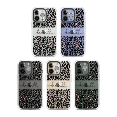 Personalised Cursive Leopard Spots