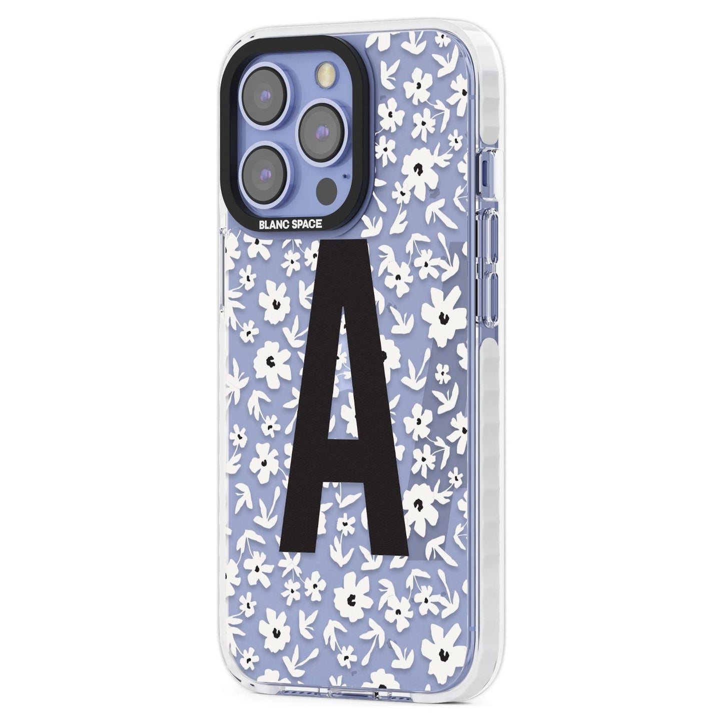 Initiale en gras personnalisée et florale