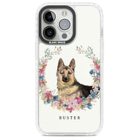 Personalised German Shepherd Floral Portrait