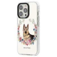 Personalised German Shepherd Floral Portrait