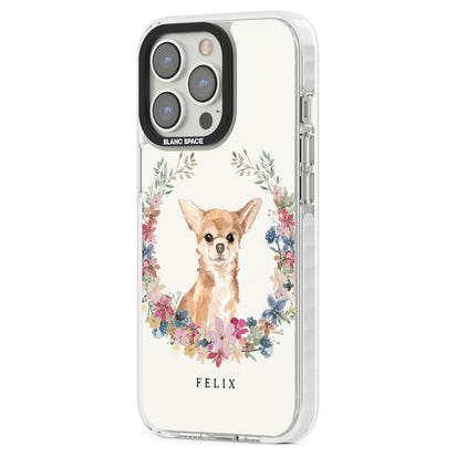Personalised Chihuahua Floral Portrait