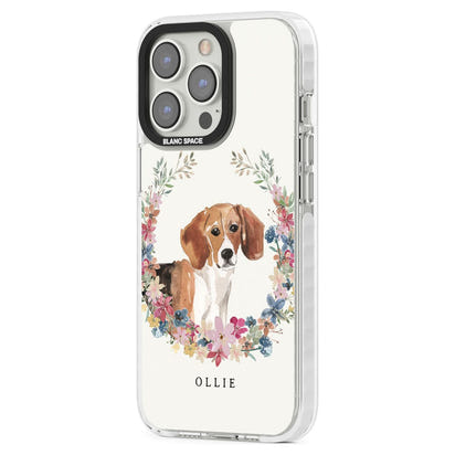 Personalised Beagle Floral Portrait