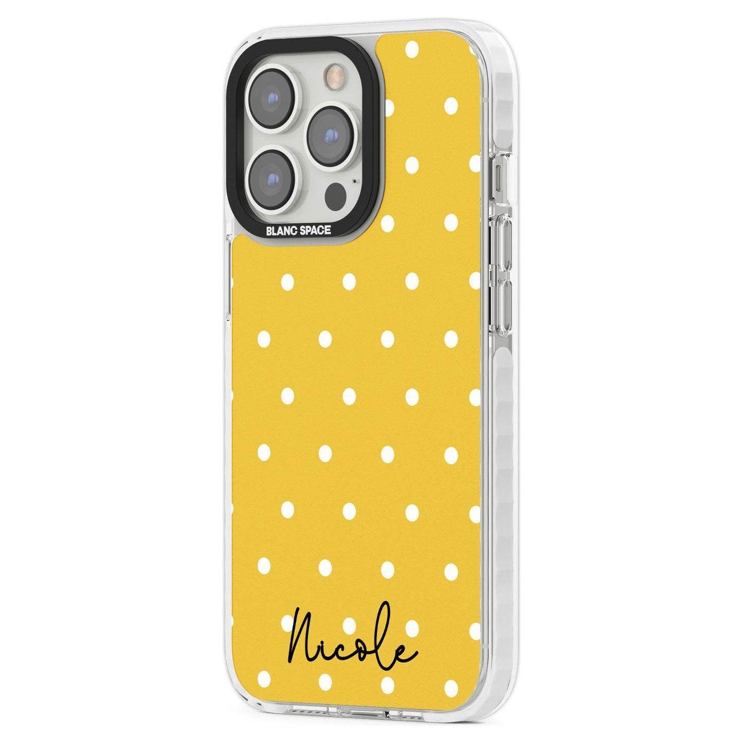 Personalised Yellow Polka Dot