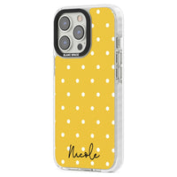 Personalised Yellow Polka Dot