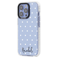 Personalised Simple Light Blue Dots