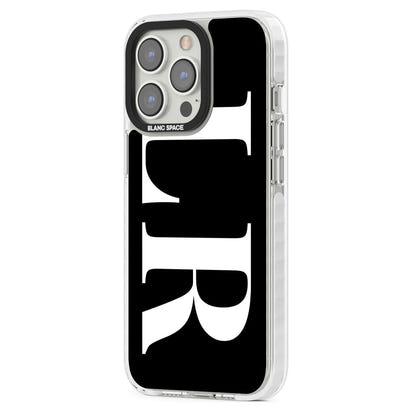 Lettres blanches et noires personnalisées