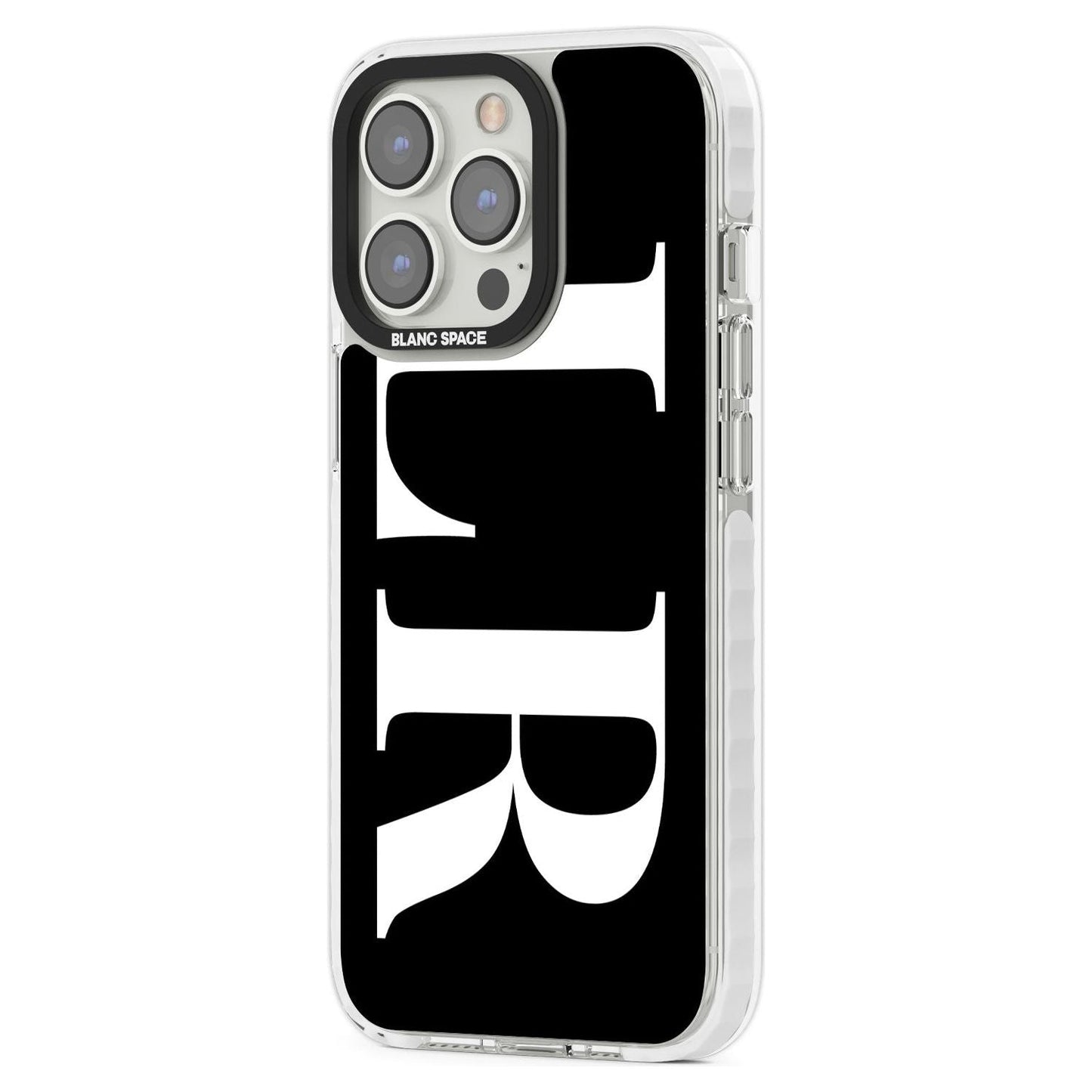 Lettres blanches et noires personnalisées