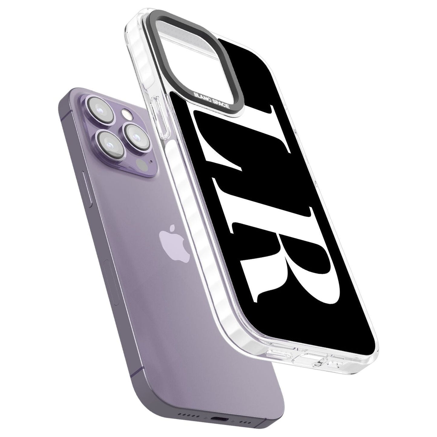 Lettres blanches et noires personnalisées