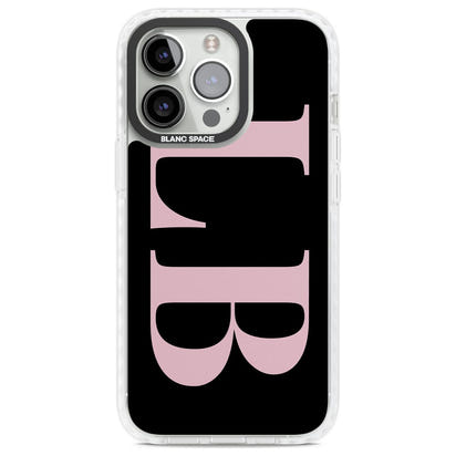 Lettres personnalisées roses et noires vertes