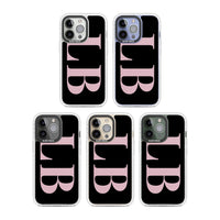 Lettres personnalisées roses et noires vertes