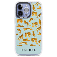 Personalised Turquoise Tiger Pattern