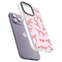 Guépard rouge et rose personnalisé