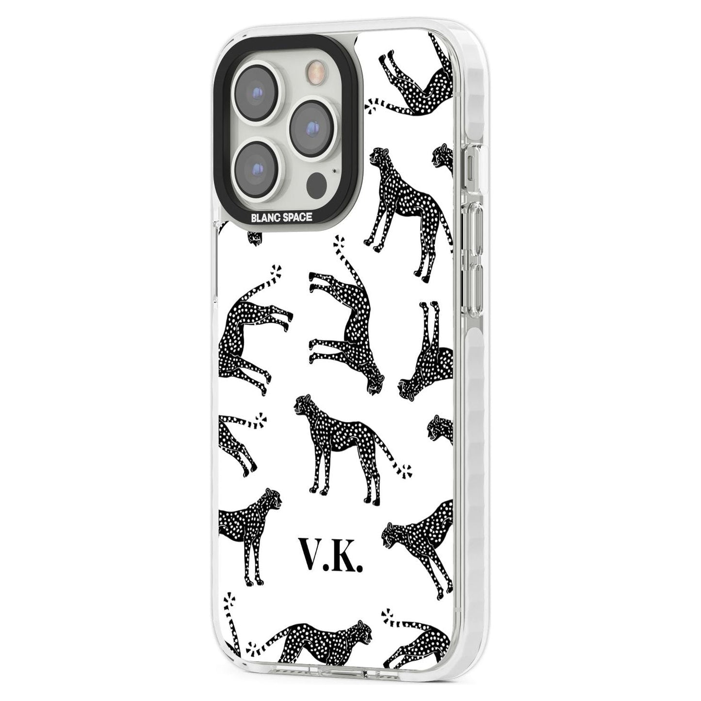 Personalised Black & White Cheetah Pattern