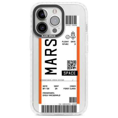 Personalised Mars Travel Ticket