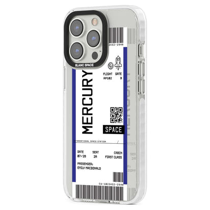 Personalised Mercury Travel Ticket