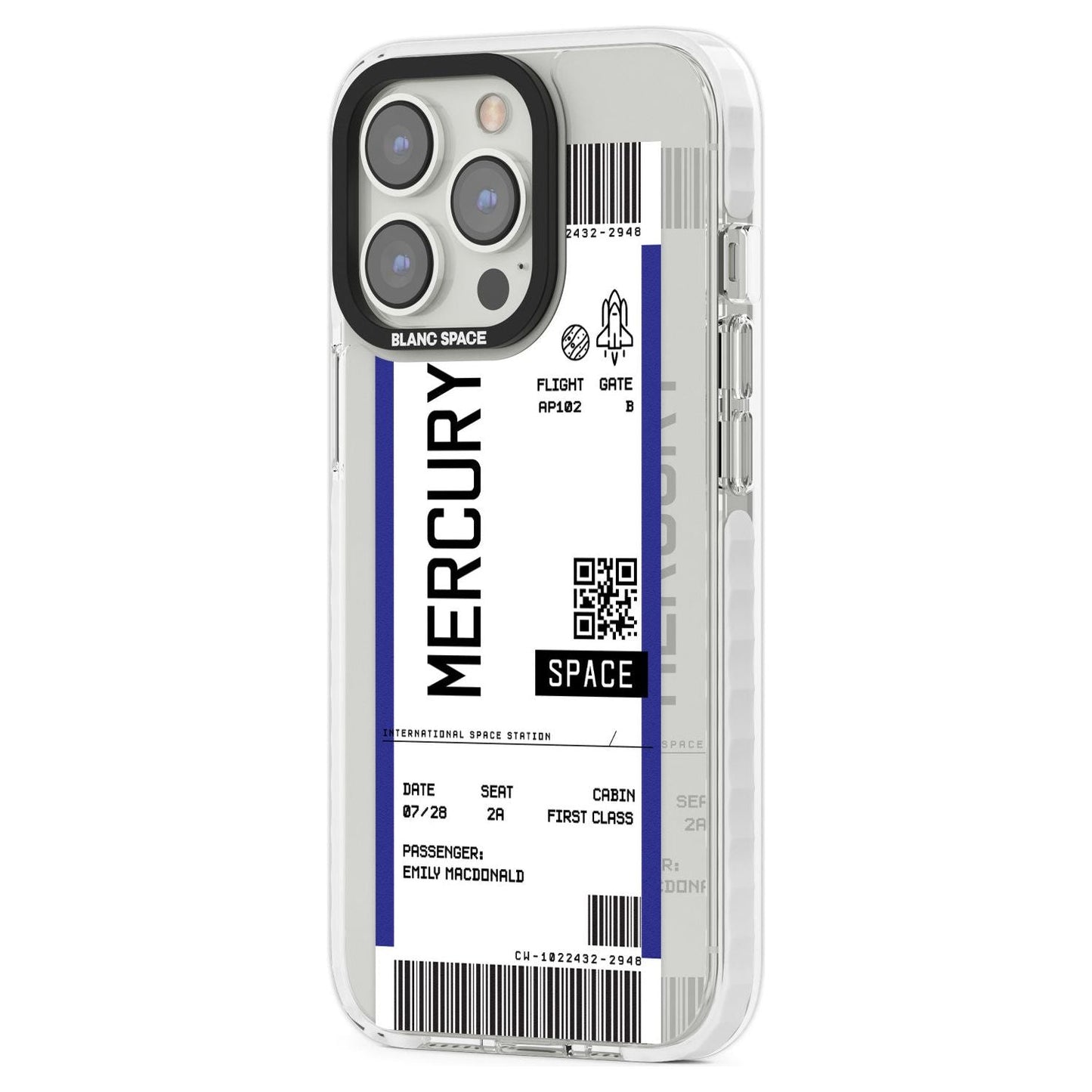 Personalised Mercury Travel Ticket