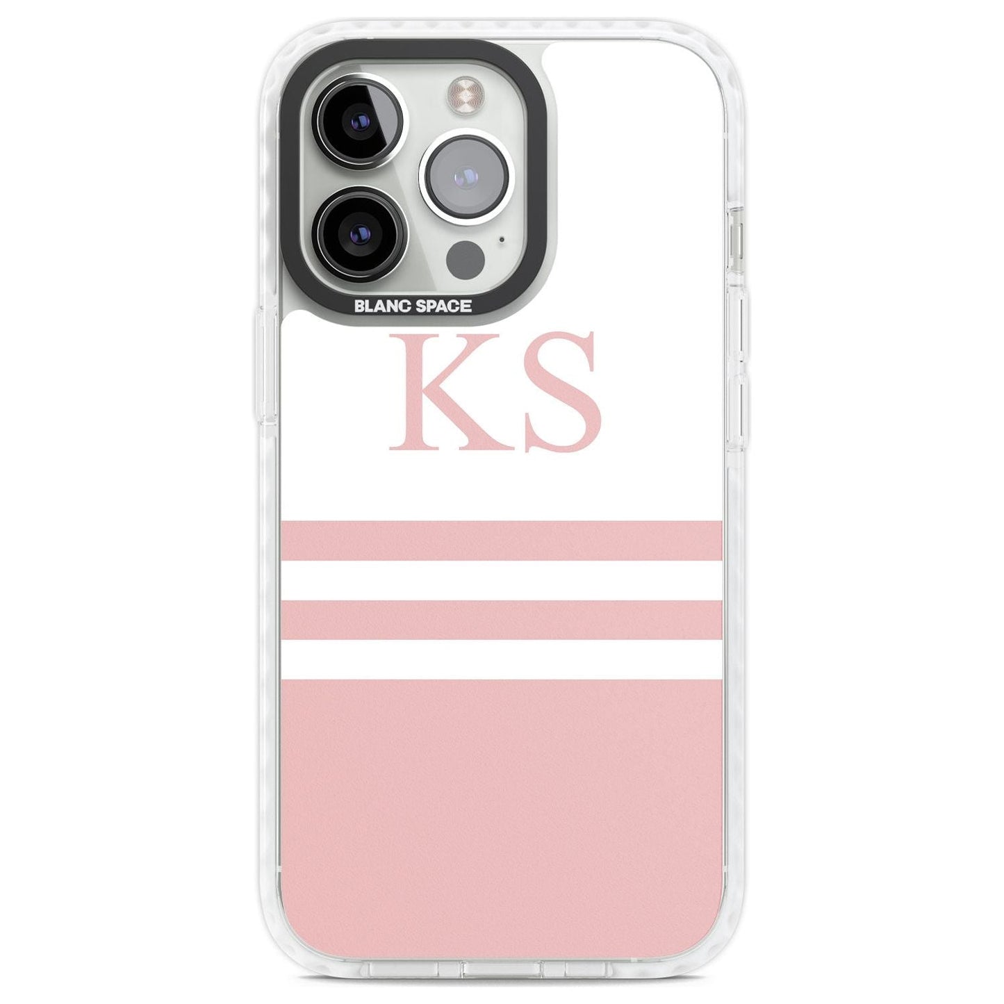 Personalised Pink Stripes & Initials