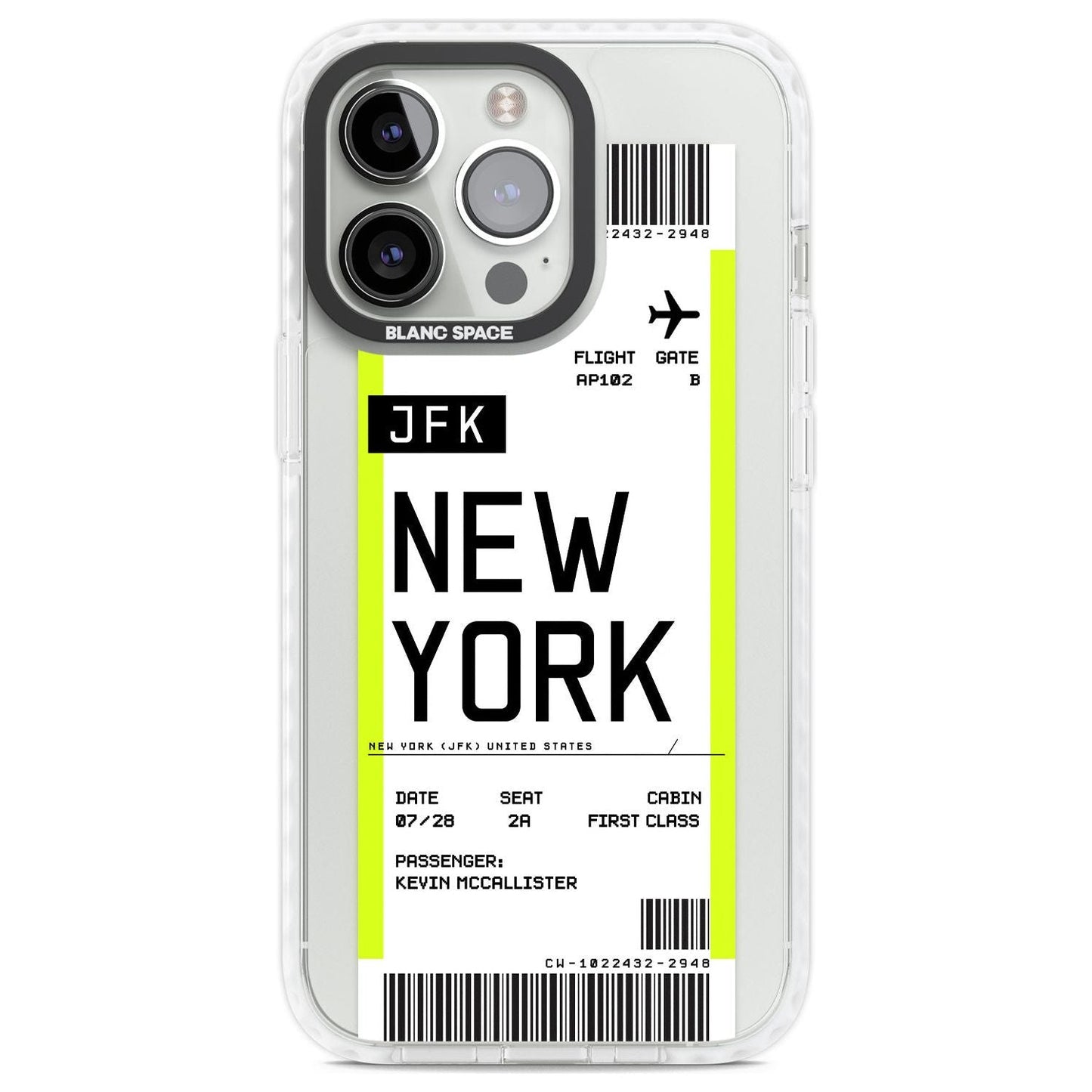 Personalised New York Boarding Pass