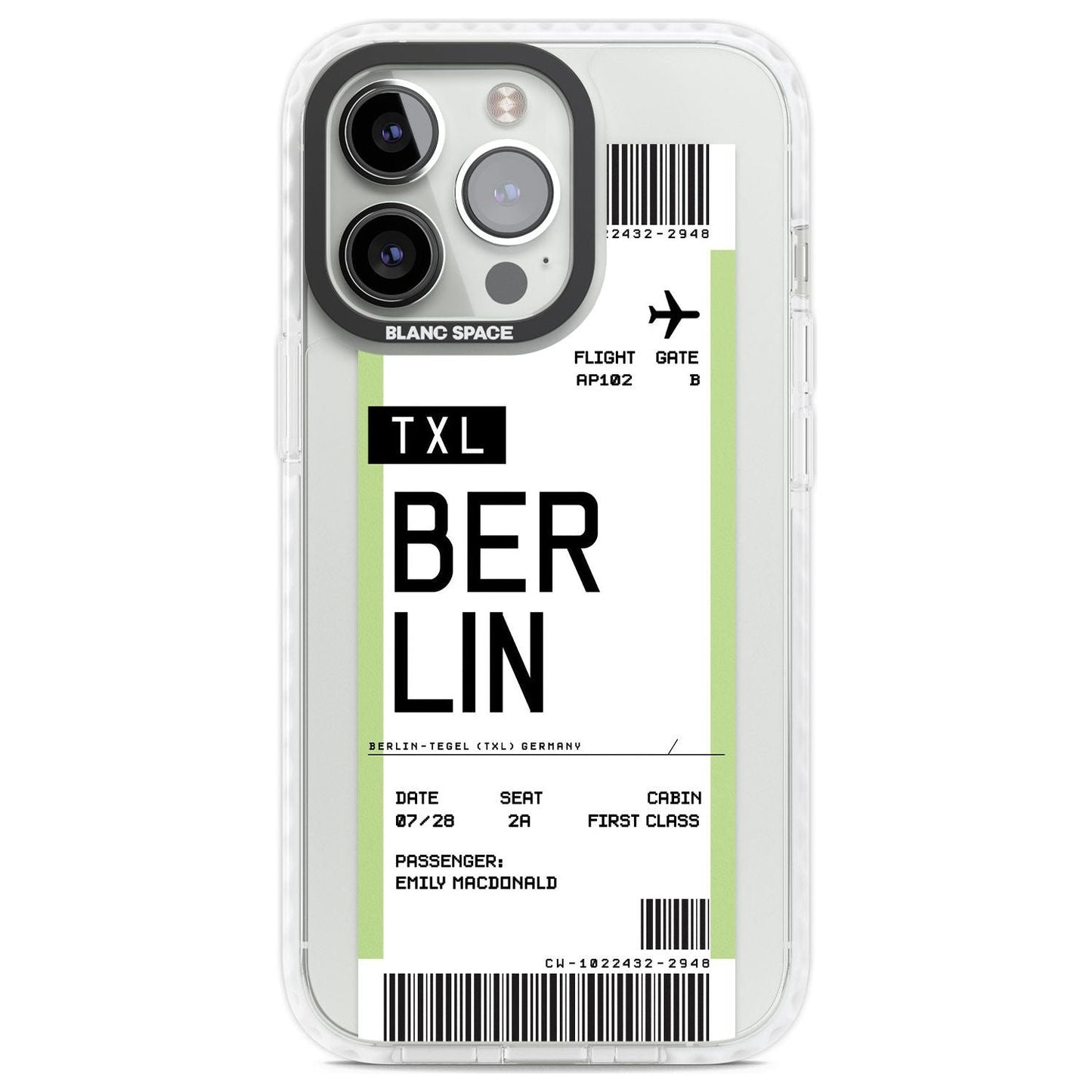 Personalised Berlin Boarding Pass