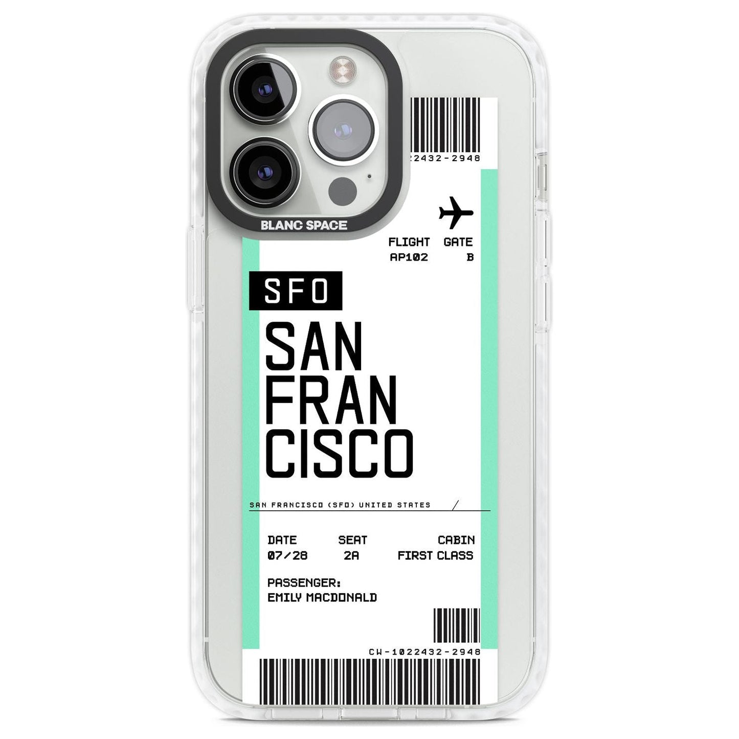 Personalised San Francisco Boarding Pass