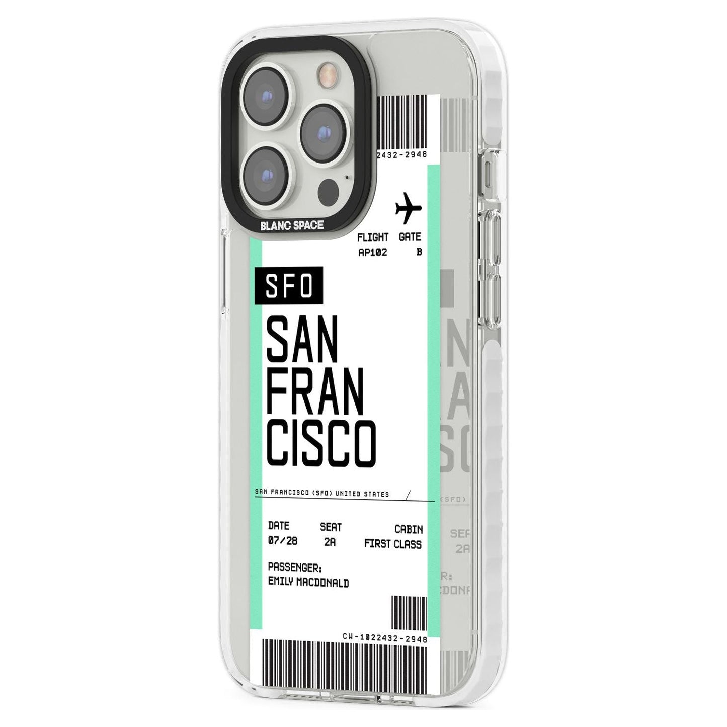 Personalised San Francisco Boarding Pass