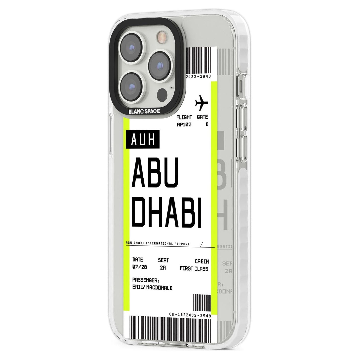Personalised Abu Dhabi Boarding Pass