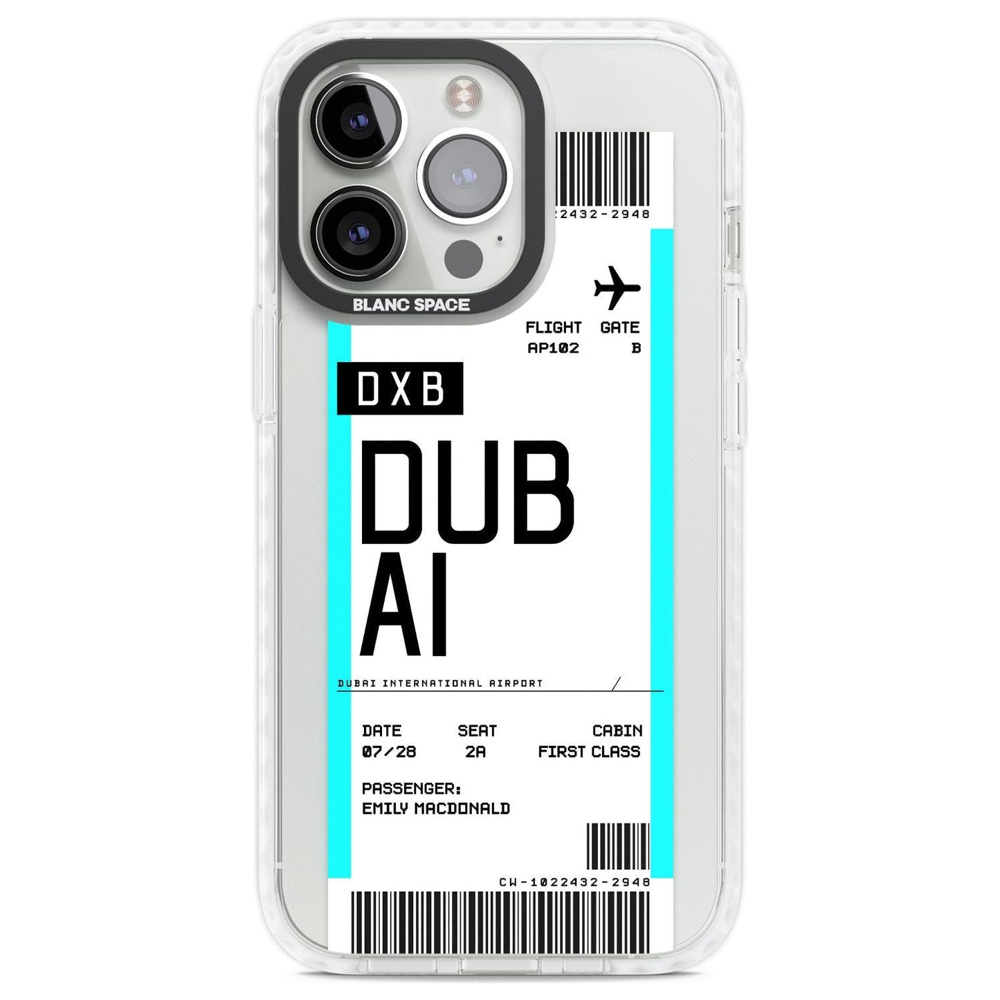 Personalised Dubai Boarding Pass