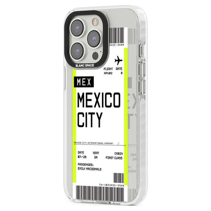 Carte d'embarquement personnalisée pour Mexico