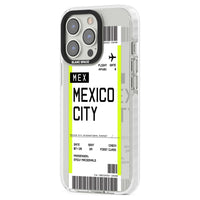 Carte d'embarquement personnalisée pour Mexico