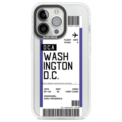 Personalised Washington D.C. Boarding Pass