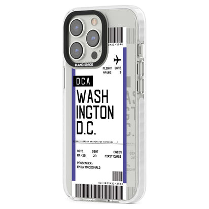 Personalised Washington D.C. Boarding Pass
