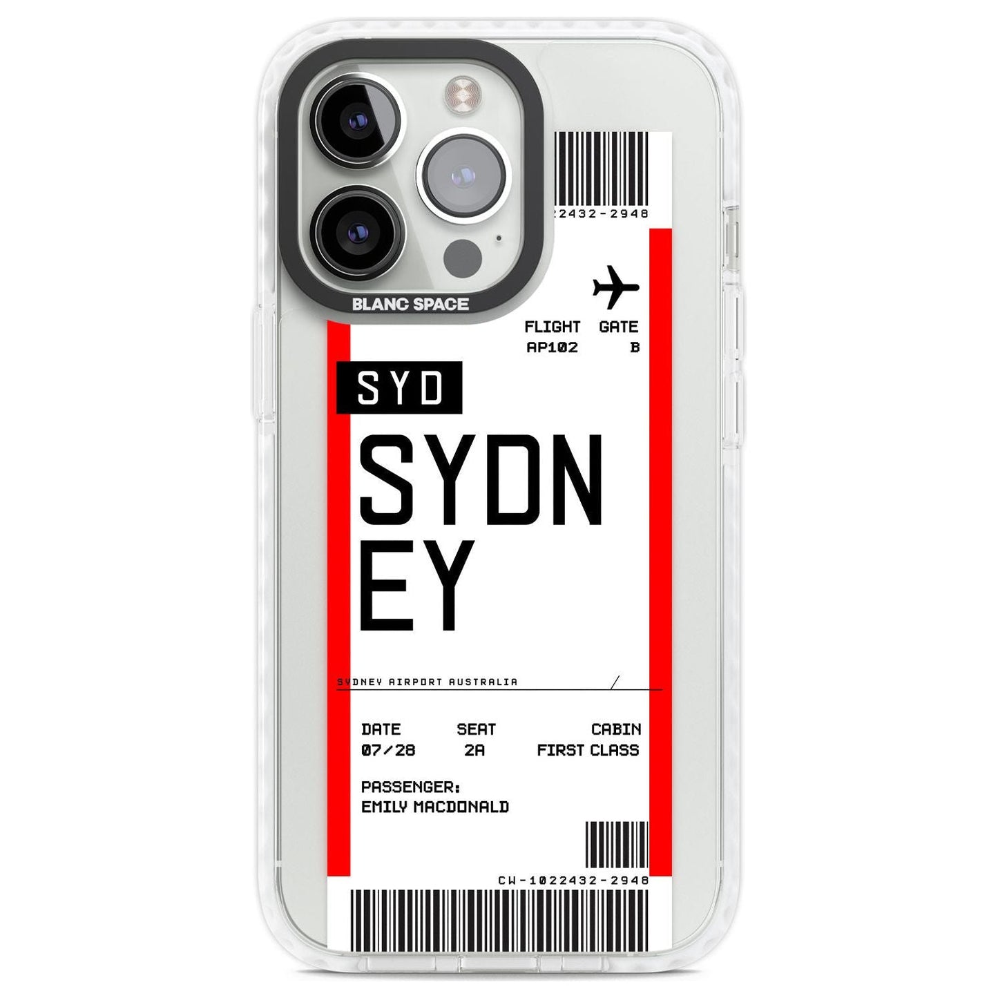 Personalised Sydney Boarding Pass