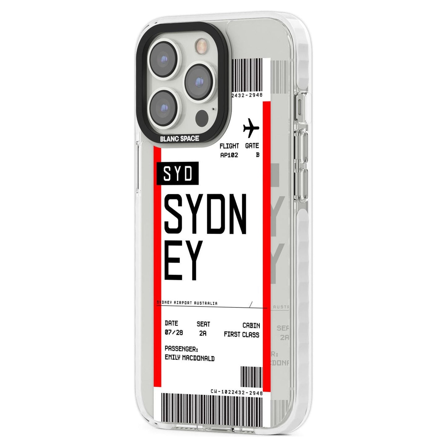 Personalised Sydney Boarding Pass