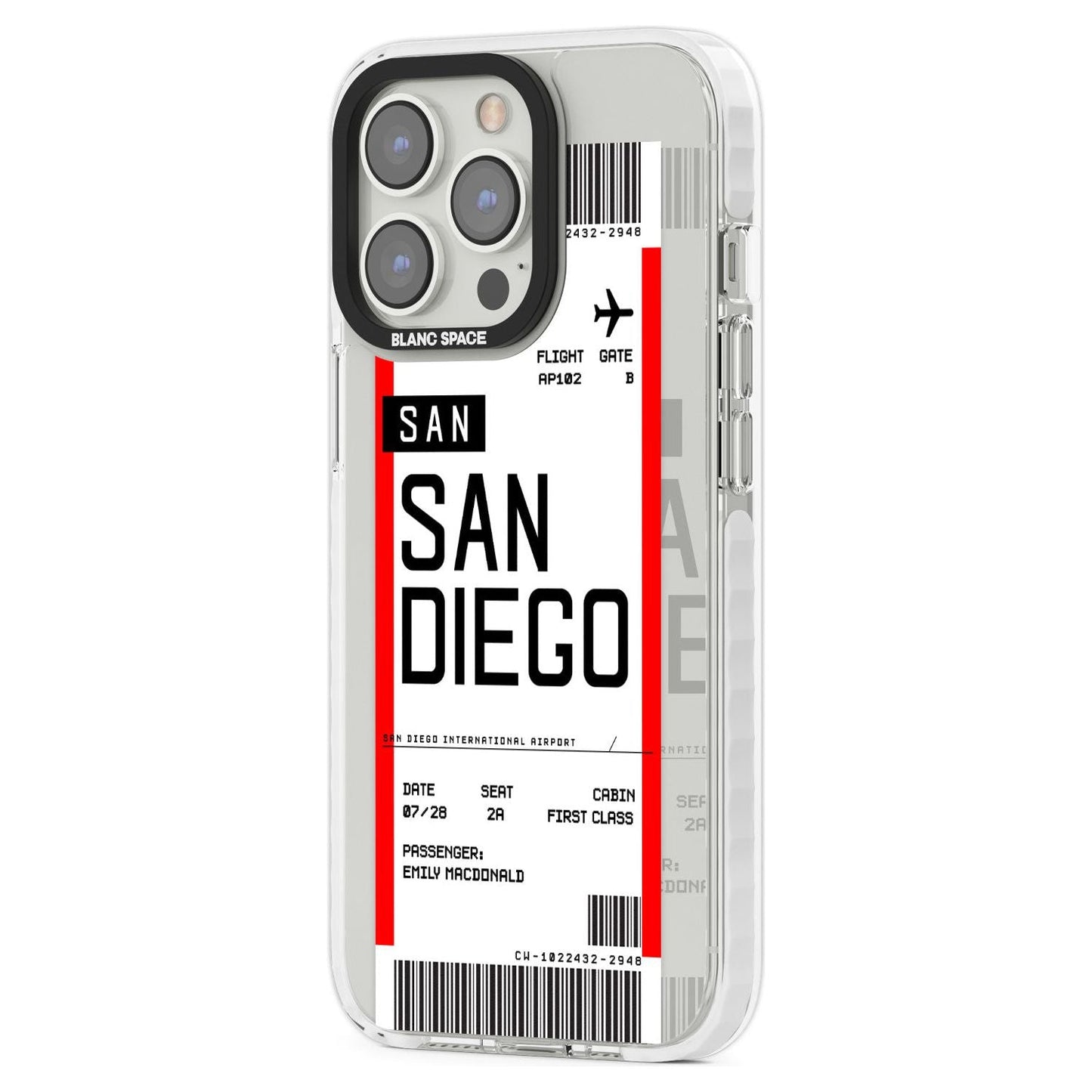 Personalised San Diego Boarding Pass