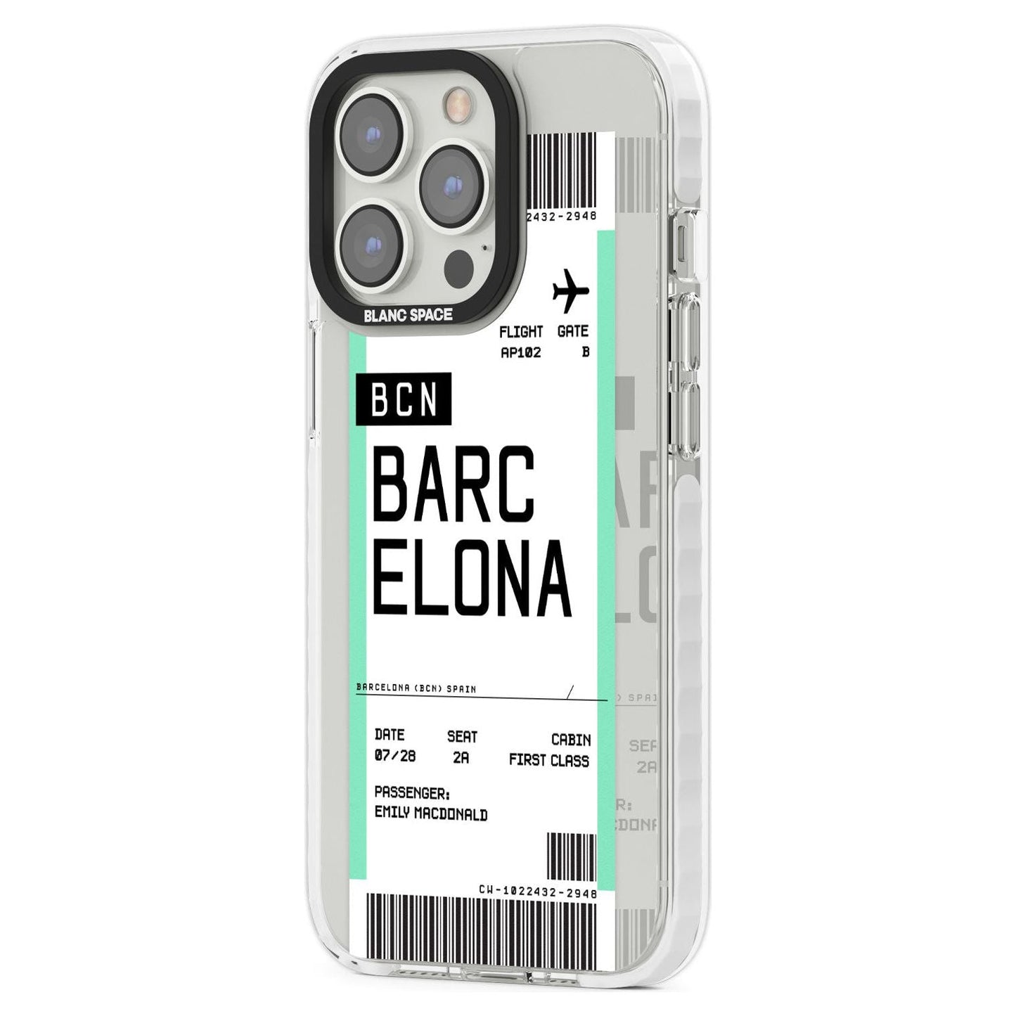 Personalised Barcelona Boarding Pass