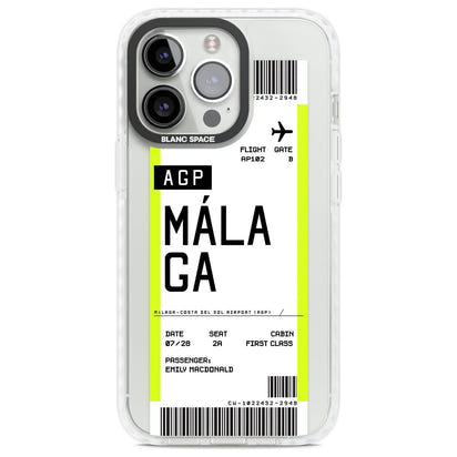 Personalised Málaga Boarding Pass