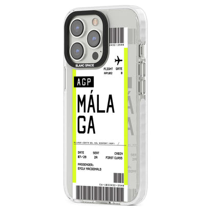 Personalised Málaga Boarding Pass