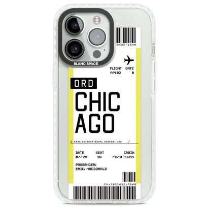 Personalised Chicago Boarding Pass