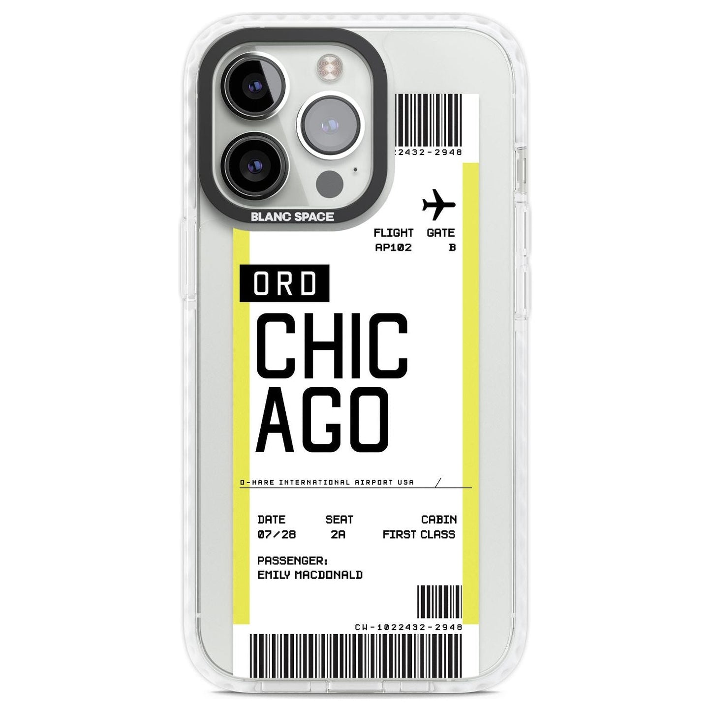 Personalised Chicago Boarding Pass