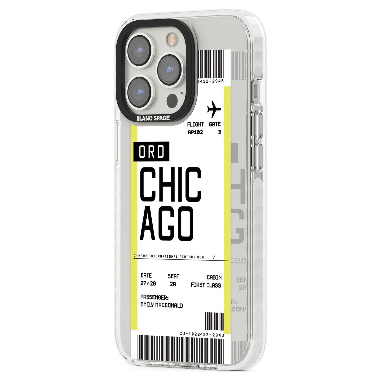 Personalised Chicago Boarding Pass
