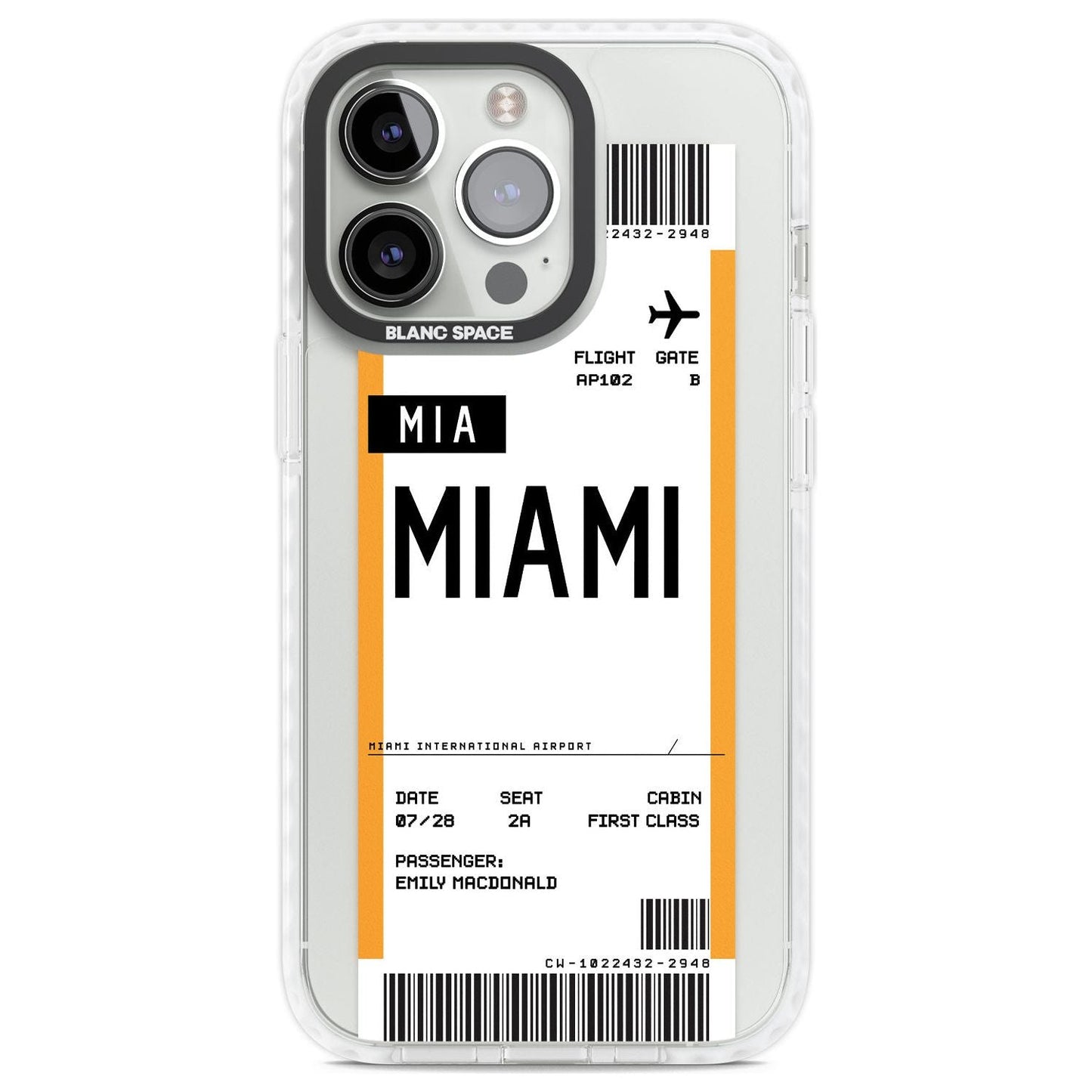 Personalised Miami Boarding Pass