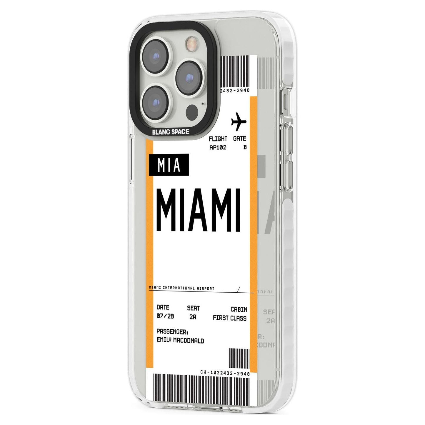 Personalised Miami Boarding Pass