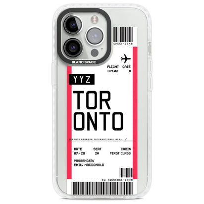 Personalised Toronto Boarding Pass