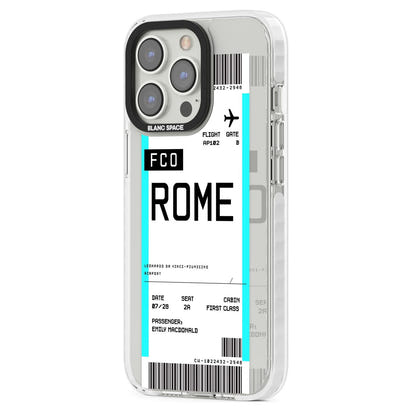 Personalised Rome Boarding Pass