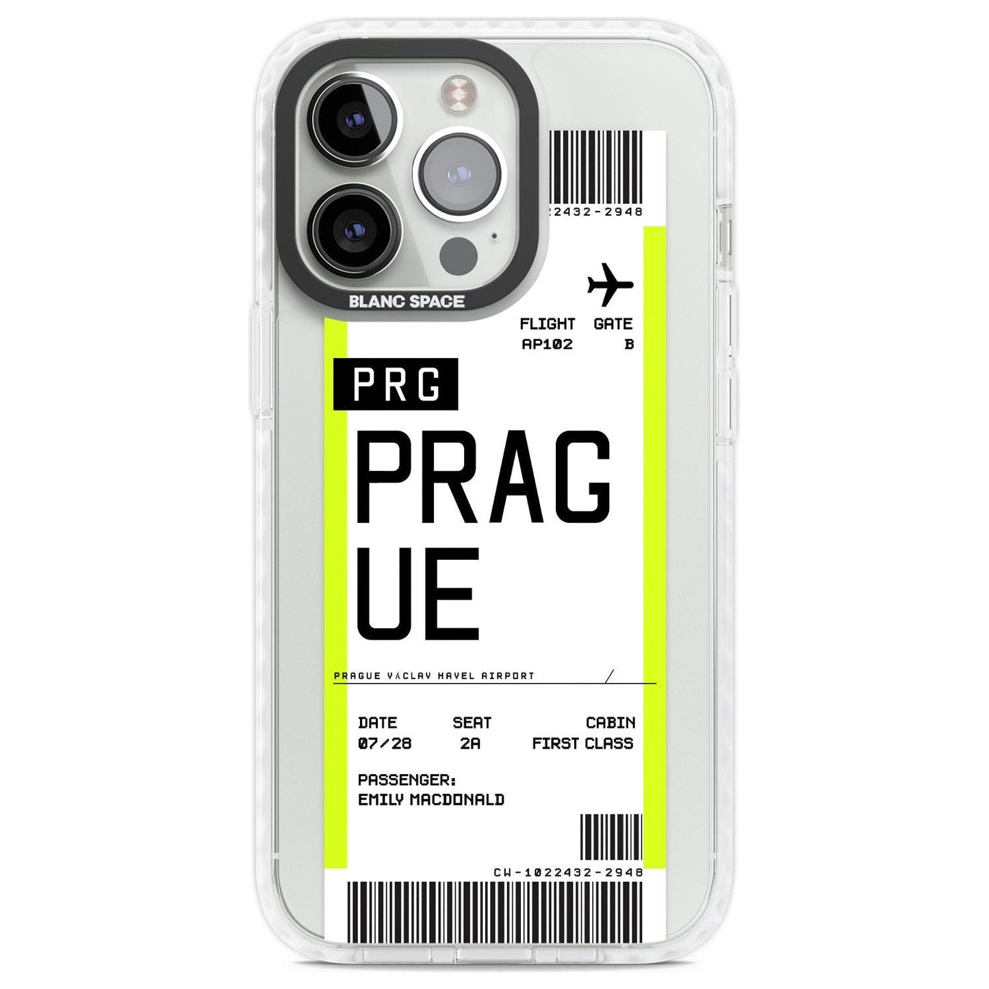 Personalised Prague Boarding Pass