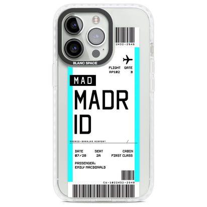 Personalised Madrid Boarding Pass