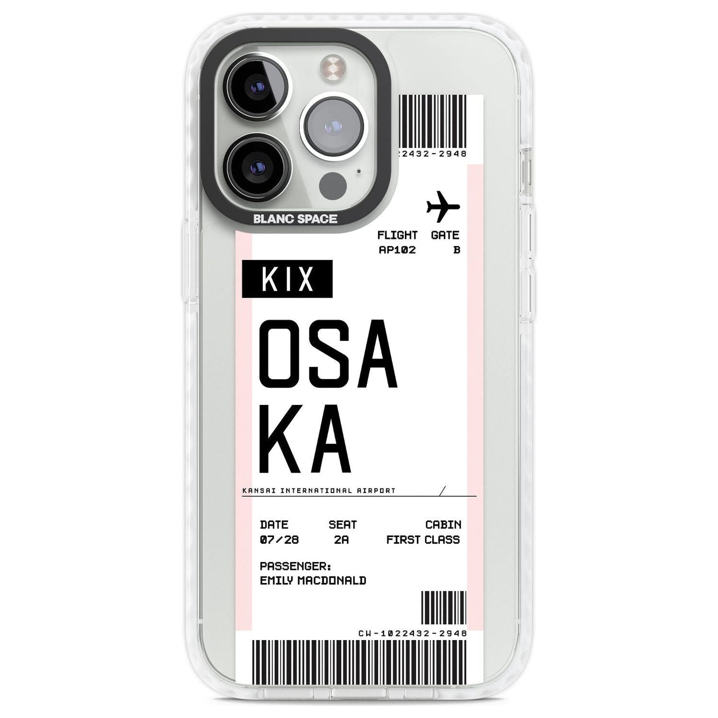 Personalised Osaka Boarding Pass